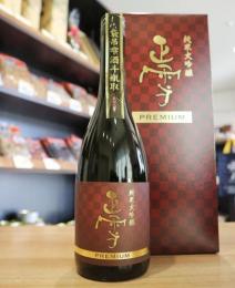 正雪　純米大吟醸　プレミアム　袋吊雫酒斗瓶取　720ml(茶・箱)